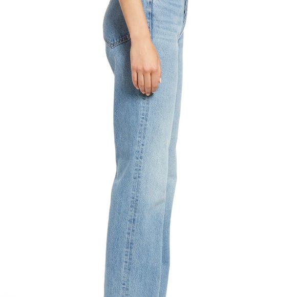 rag & bone - Alex High-Rise Straight Jeans - light blue wash - Picture 4 of 7